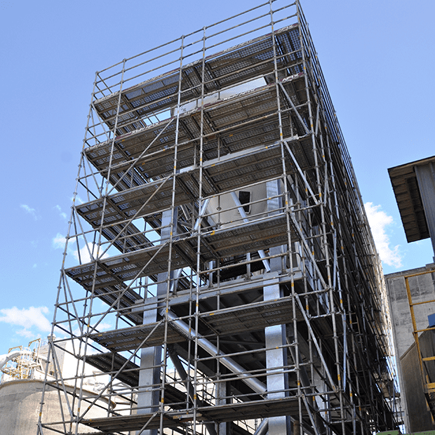 Afix fast X52 industry scaffold for shut down works - Albioma Mauritius