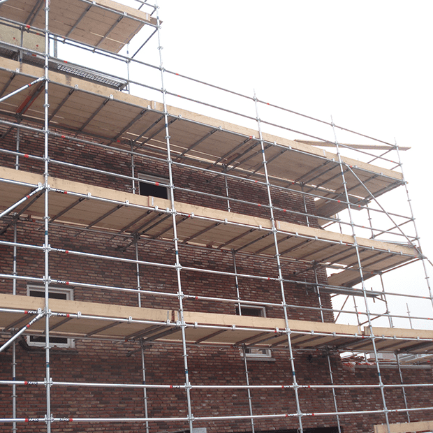 Afixfast X52 masonry scaffold rosette 54 with scaffold board for new construction