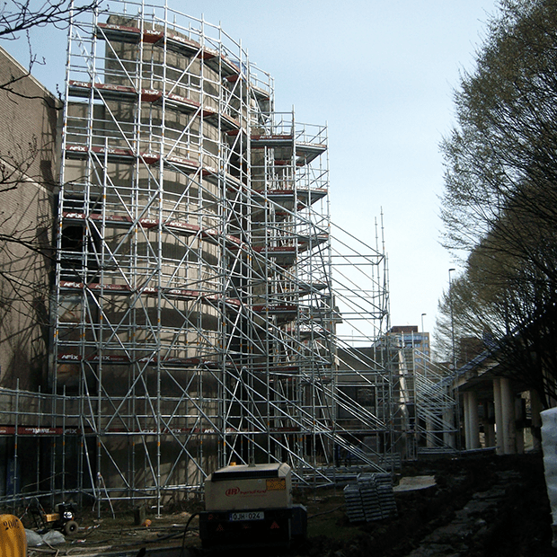 Afixfast X52 renovation scaffold for round construction