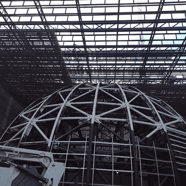 Afix fast X52 hanging scaffold construction - infrastructure - Atatürk cultural centre